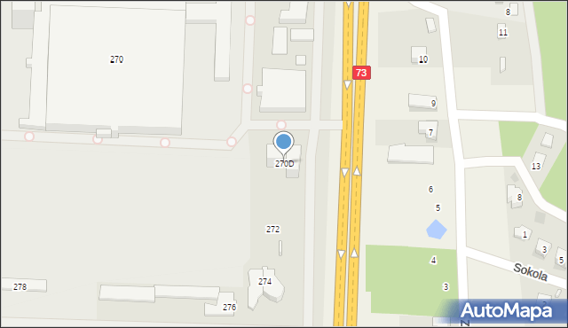Kielce, Ściegiennego Piotra, ks., 270D, mapa Kielc
