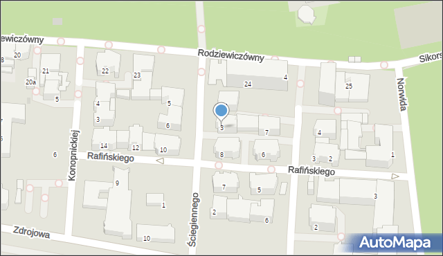 Kołobrzeg, Ściegiennego Piotra, ks., 3, mapa Kołobrzegu