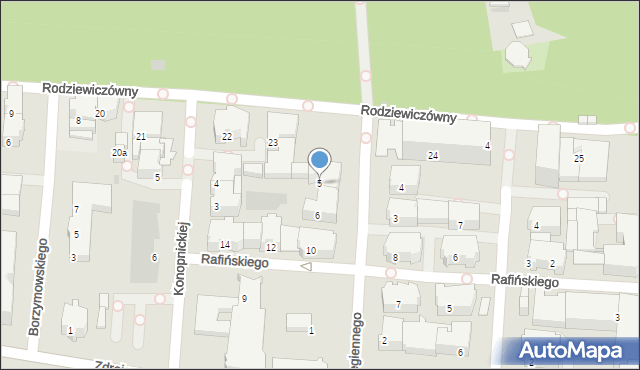 Kołobrzeg, Ściegiennego Piotra, ks., 5, mapa Kołobrzegu