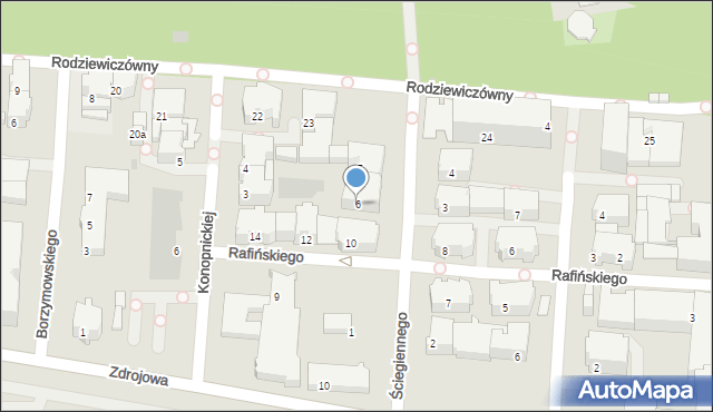 Kołobrzeg, Ściegiennego Piotra, ks., 6, mapa Kołobrzegu