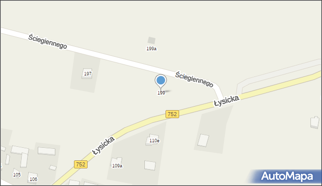 Krajno Pierwsze, Ściegiennego Piotra, ks., 3, mapa Krajno Pierwsze