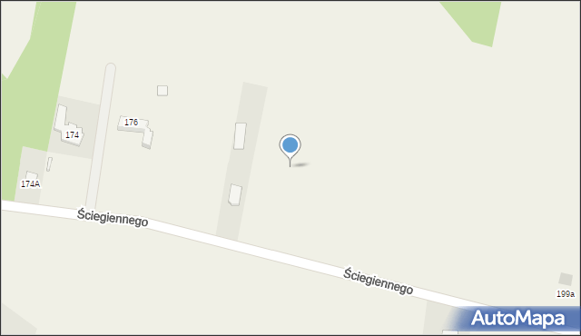 Krajno Pierwsze, Ściegiennego Piotra, ks., 30, mapa Krajno Pierwsze