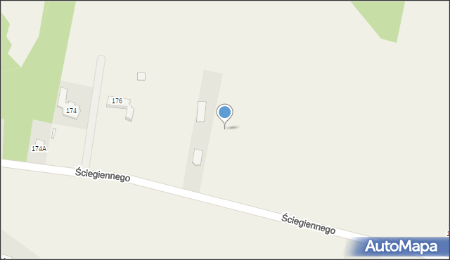 Krajno Pierwsze, Ściegiennego Piotra, ks., 34, mapa Krajno Pierwsze