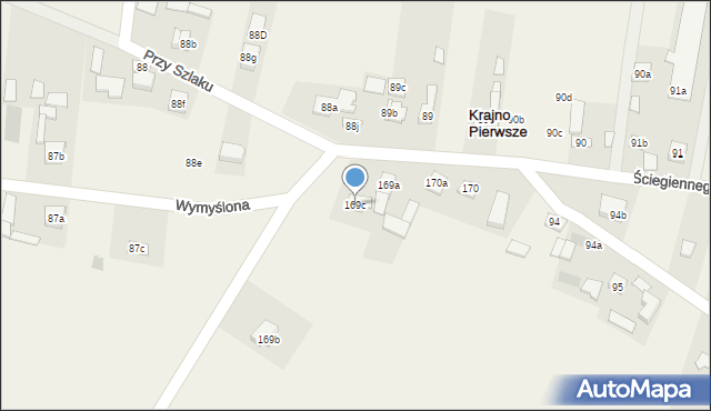 Krajno Pierwsze, Ściegiennego Piotra, ks., 53a, mapa Krajno Pierwsze