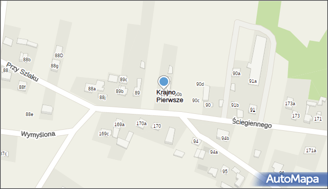 Krajno Pierwsze, Ściegiennego Piotra, ks., 94, mapa Krajno Pierwsze