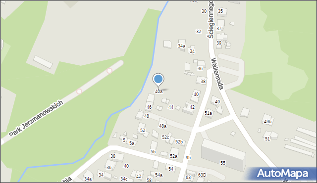 Kraków, Ściegiennego Piotra, ks., 40a, mapa Krakowa