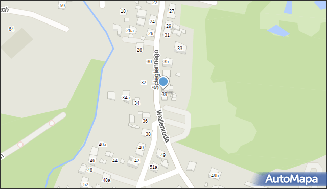 Kraków, Ściegiennego Piotra, ks., 41, mapa Krakowa