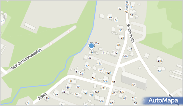 Kraków, Ściegiennego Piotra, ks., 46, mapa Krakowa