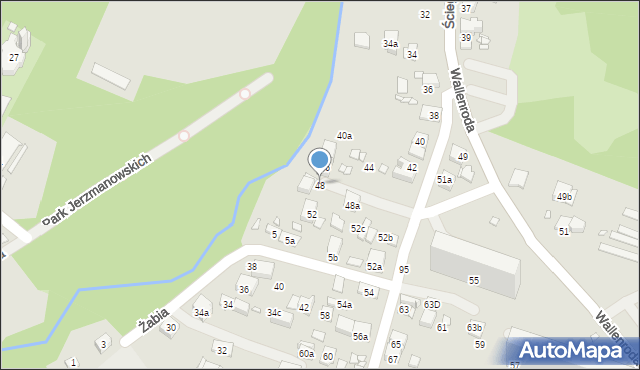 Kraków, Ściegiennego Piotra, ks., 48, mapa Krakowa