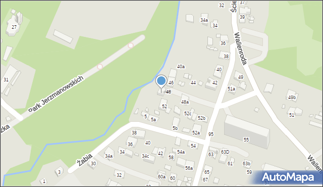 Kraków, Ściegiennego Piotra, ks., 48b, mapa Krakowa