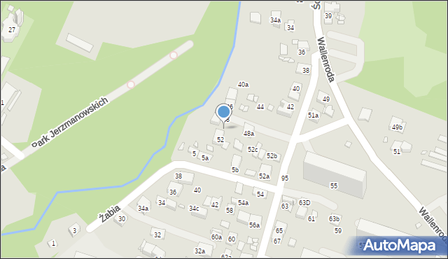 Kraków, Ściegiennego Piotra, ks., 50, mapa Krakowa