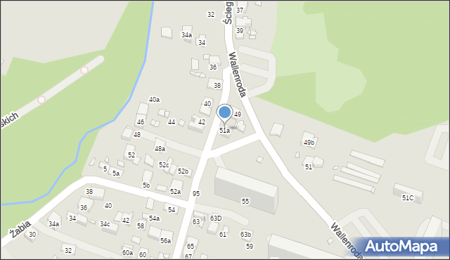 Kraków, Ściegiennego Piotra, ks., 51a, mapa Krakowa