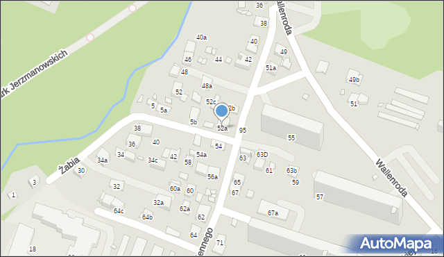 Kraków, Ściegiennego Piotra, ks., 52a, mapa Krakowa