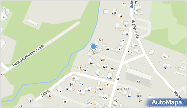 Kraków, Ściegiennego Piotra, ks., 48, mapa Krakowa