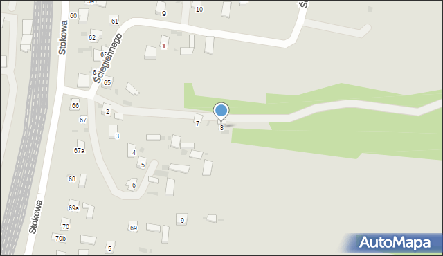 Krasnystaw, Ściegiennego Piotra, ks., 8, mapa Krasnystaw