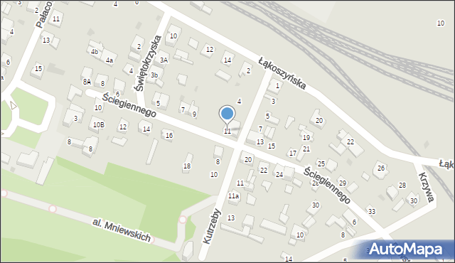 Kutno, Ściegiennego Piotra, ks., 11, mapa Kutno