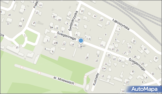 Kutno, Ściegiennego Piotra, ks., 16, mapa Kutno