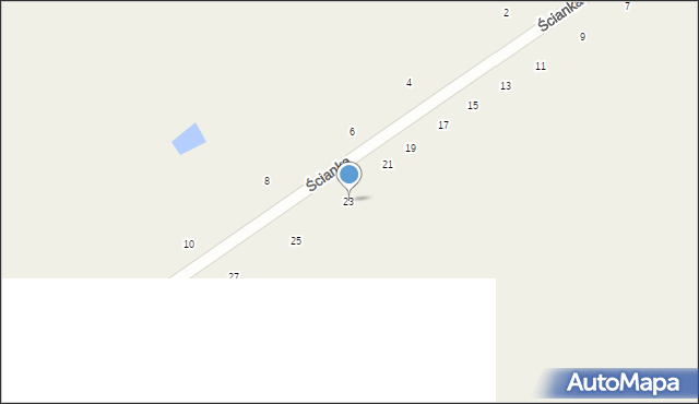 Łomazy, Ścianka, 23, mapa Łomazy
