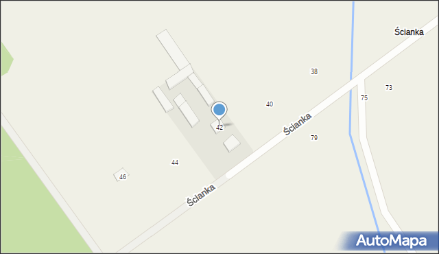 Łomazy, Ścianka, 42, mapa Łomazy