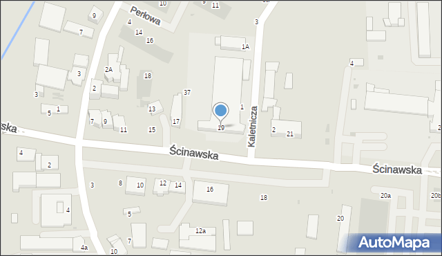 Lubin, Ścinawska, 19, mapa Lubin