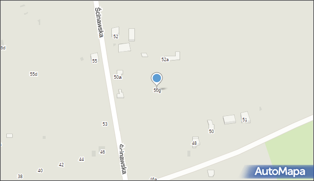 Lubin, Ścinawska, 50g, mapa Lubin