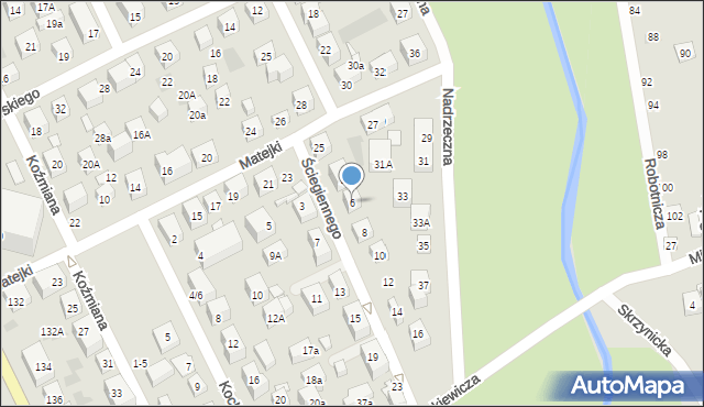 Lublin, Ściegiennego Piotra, ks., 6, mapa Lublina