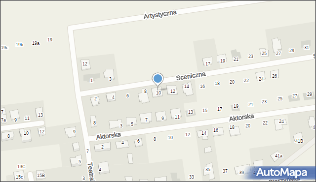 Napachanie, Sceniczna, 10, mapa Napachanie