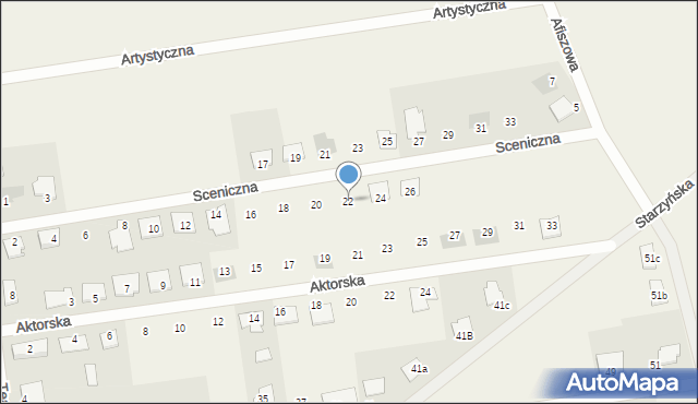 Napachanie, Sceniczna, 22, mapa Napachanie