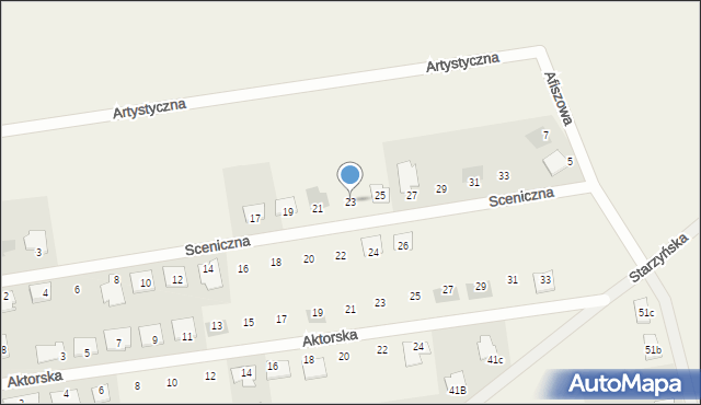 Napachanie, Sceniczna, 23, mapa Napachanie