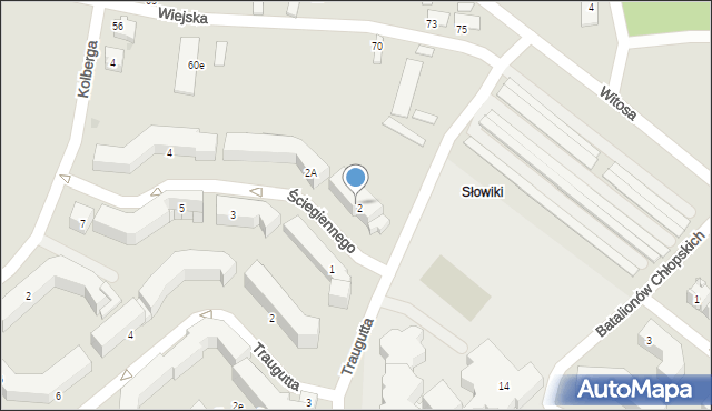 Olkusz, Ściegiennego Piotra, ks., 2, mapa Olkusz