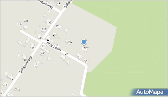 Orzesze, Ściegiennego Piotra, ks., 15C, mapa Orzesze