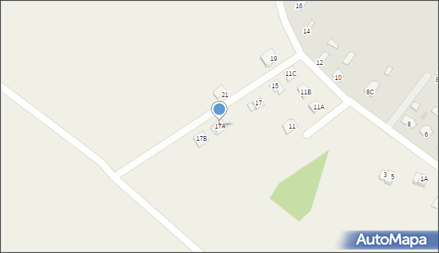 Piaski, Ściegiennego Piotra, ks., 17A, mapa Piaski