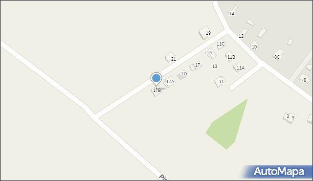Piaski, Ściegiennego Piotra, ks., 17B, mapa Piaski