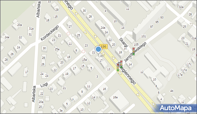 Poznań, Ściegiennego Piotra, ks., 19, mapa Poznania