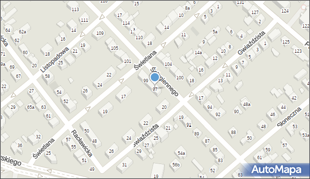 Poznań, Ściegiennego Piotra, ks., 97, mapa Poznania