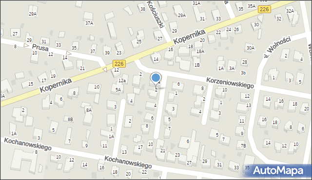 Pruszcz Gdański, Ściegiennego Piotra, ks., 2, mapa Pruszcz Gdański