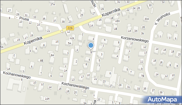 Pruszcz Gdański, Ściegiennego Piotra, ks., 4, mapa Pruszcz Gdański