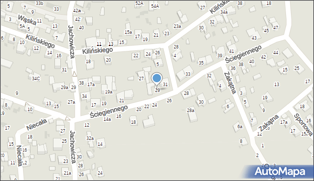 Radomsko, Ściegiennego Piotra, ks., 29, mapa Radomsko