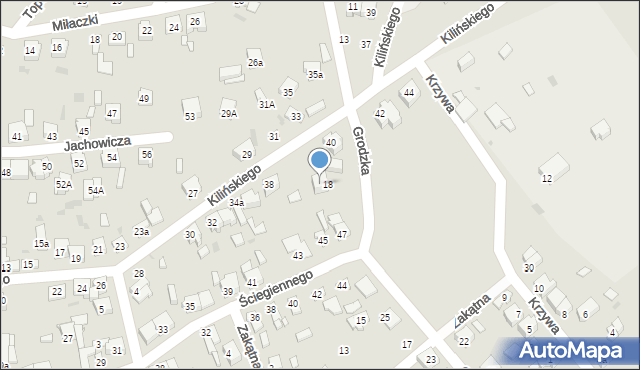 Radomsko, Ściegiennego Piotra, ks., 49, mapa Radomsko