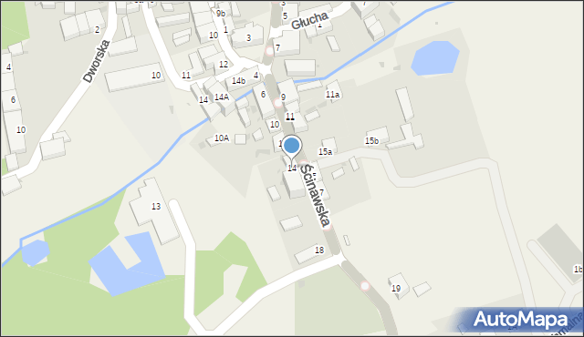 Rudna, Ścinawska, 14, mapa Rudna