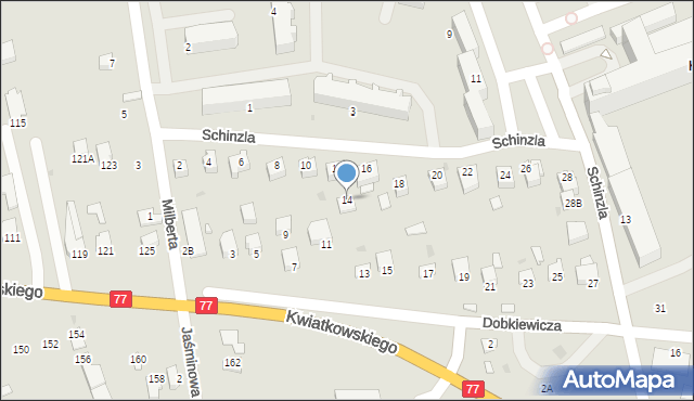 Sandomierz, Schinzla Zygmunta, dr., 14, mapa Sandomierza