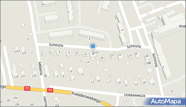 Sandomierz, Schinzla Zygmunta, dr., 16, mapa Sandomierza