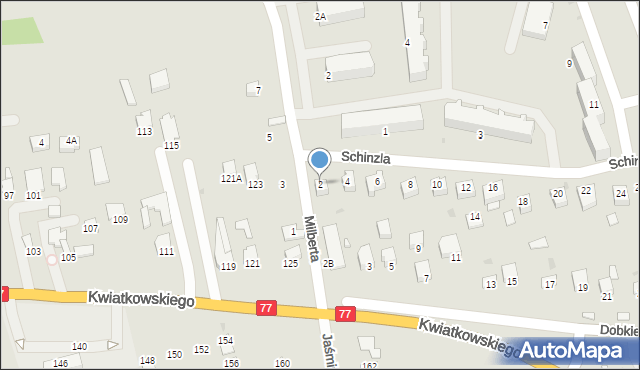 Sandomierz, Schinzla Zygmunta, dr., 2, mapa Sandomierza