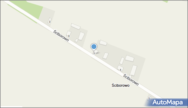 Ściborowo, Ściborowo, 7, mapa Ściborowo