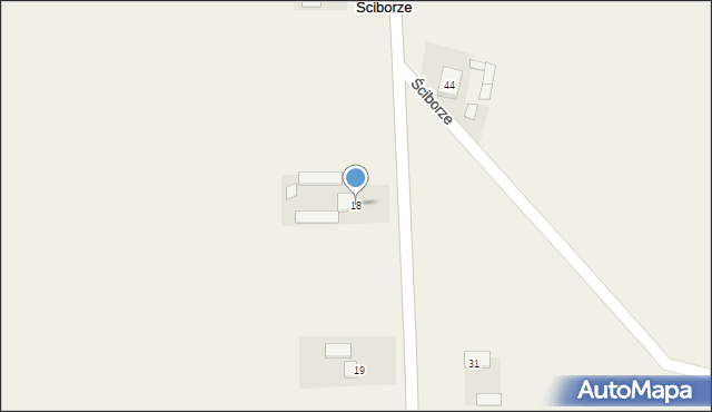 Ściborze, Ściborze, 18, mapa Ściborze