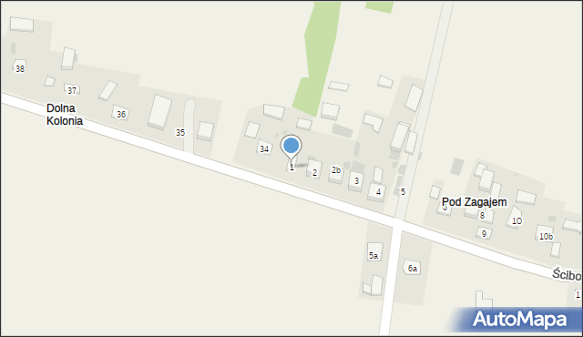 Ściborzyce, Ściborzyce, 1, mapa Ściborzyce