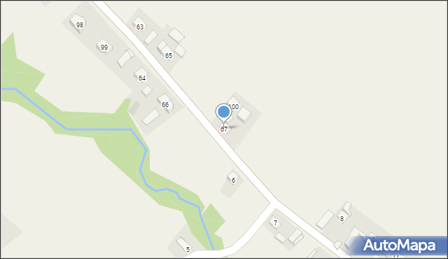 Ściborzyce, Ściborzyce, 67, mapa Ściborzyce