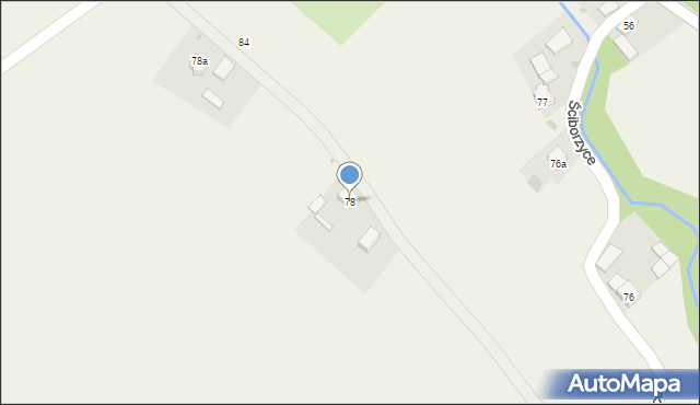 Ściborzyce, Ściborzyce, 78, mapa Ściborzyce