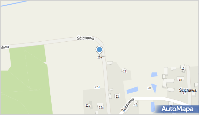Ścichawa, Ścichawa, 22e, mapa Ścichawa