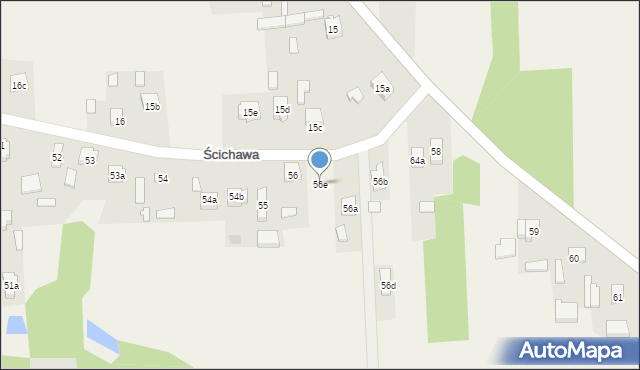 Ścichawa, Ścichawa, 56e, mapa Ścichawa
